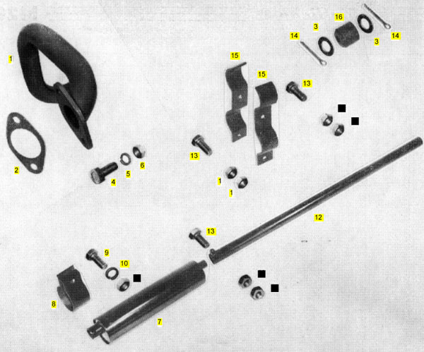 Schalldämpfer M25 für Cunewalde/IFA Motor, Auspuffanlage