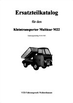 Ersatzteilkatalog für Multicar M22