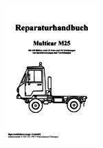 Reparaturanleitung für Multicar M25