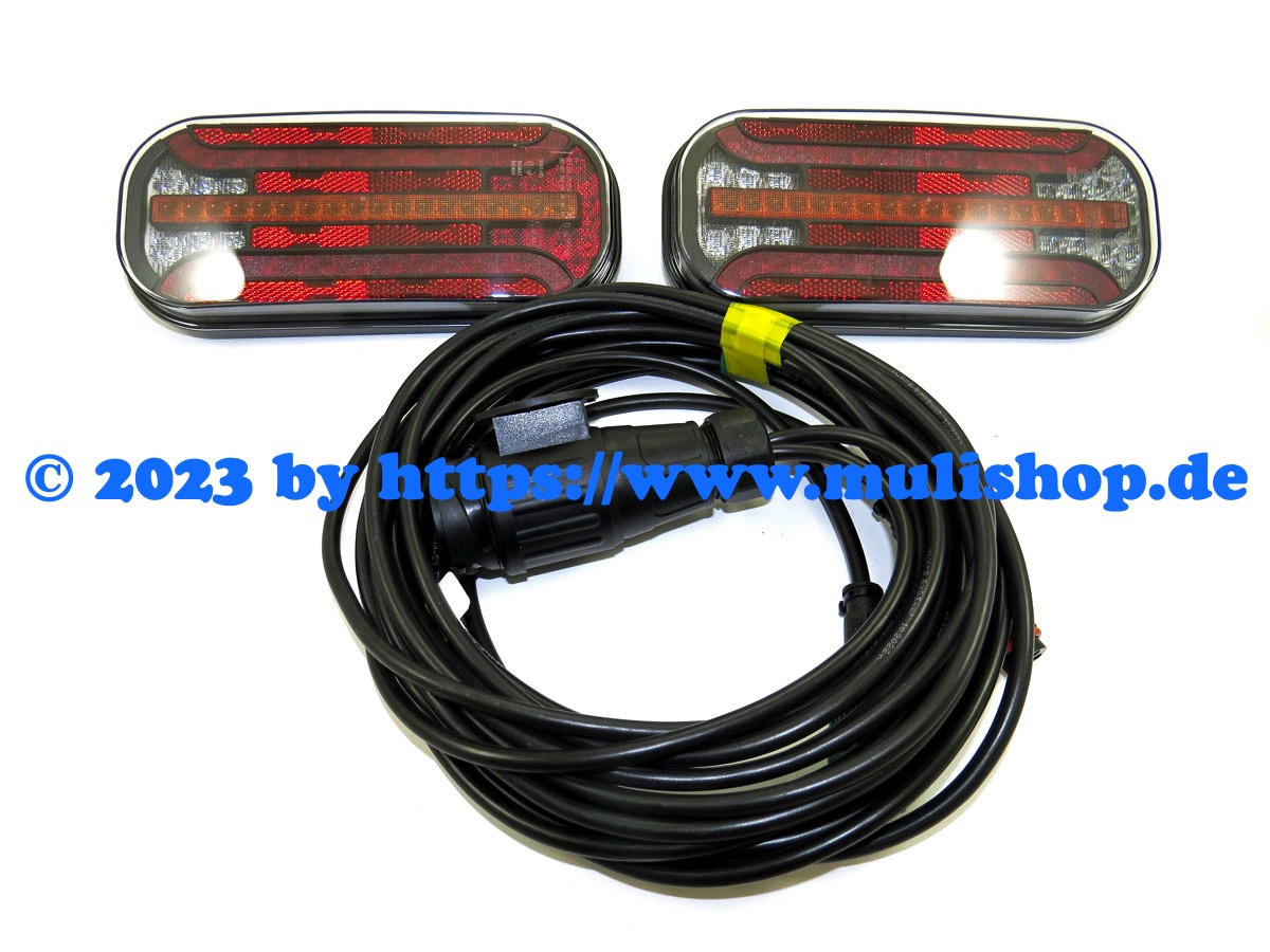 2 Stück Rückleuchten Anhänger - LED-Rückleuchten, Lampe links und