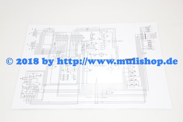 Schaltplan DIN A3 für Multicar M25