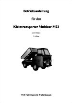 Betriebsanleitung für Multicar M22