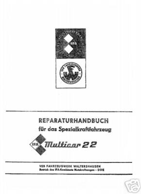 Reparaturanleitung für Multicar M22