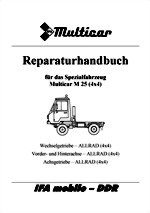 Reparaturanleitung für Multicar 25 Allrad 4x4