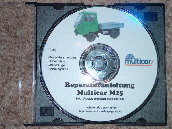 Reparatur- und Betriebsanleitung für Multicar M25