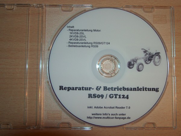 Reparatur- und Betriebsanleitung für RS09/GT124